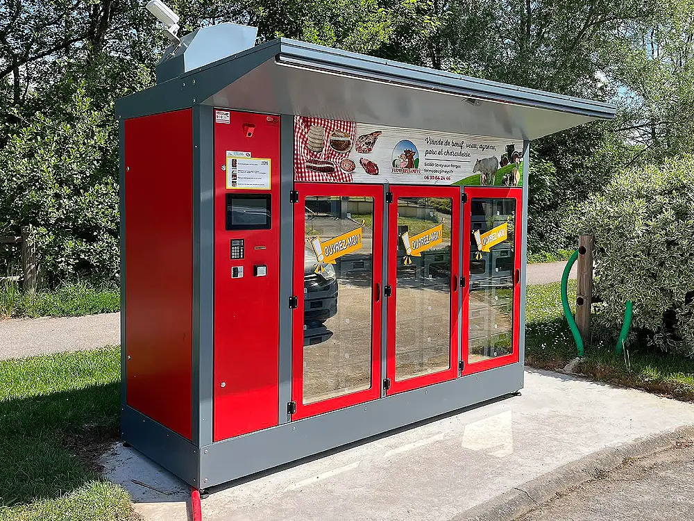Distributeur automatique de viande rouge